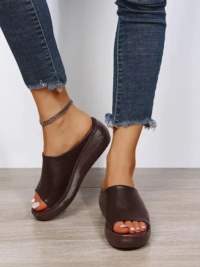 W&W Mode | Damen Hausschuhe mit Ledersohle