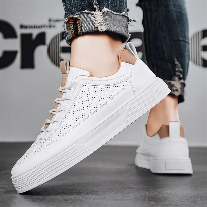 W&W Mode | Luxe Leder Sneakers Für Herren