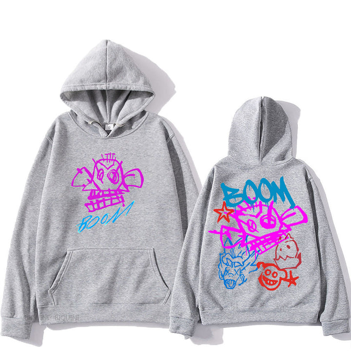W&W Mode | Arcane Jinx Cartoon Langarm-Hoodie