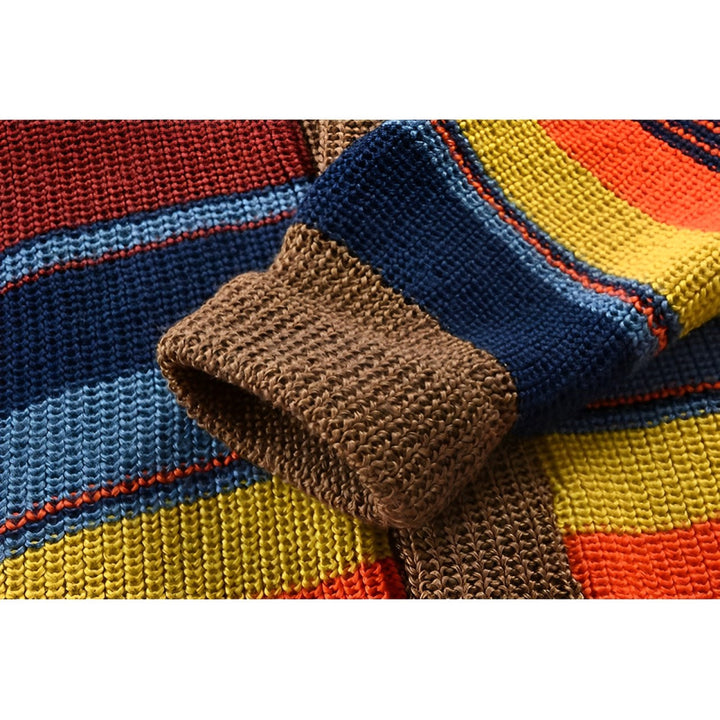 W&W Mode | Rollkragenpullover im Farbblockdesign
