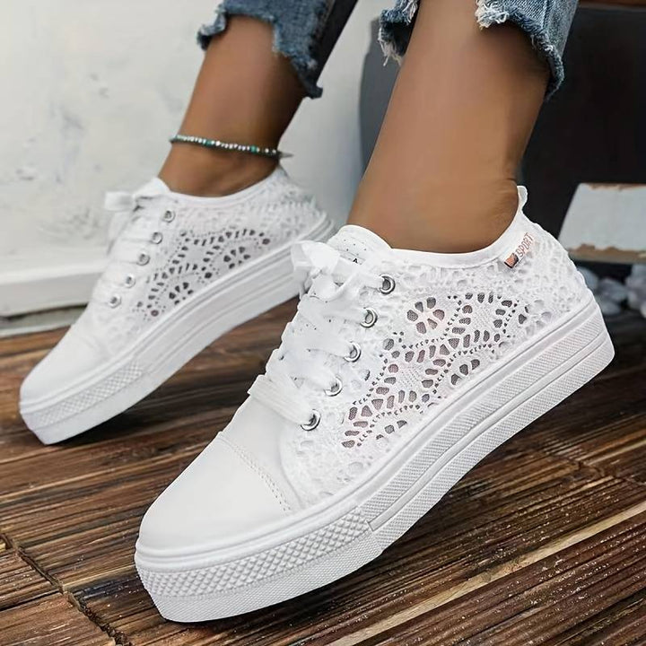 Damen Spitzensneaker mit atmungsaktivem Material und bequemer Passform