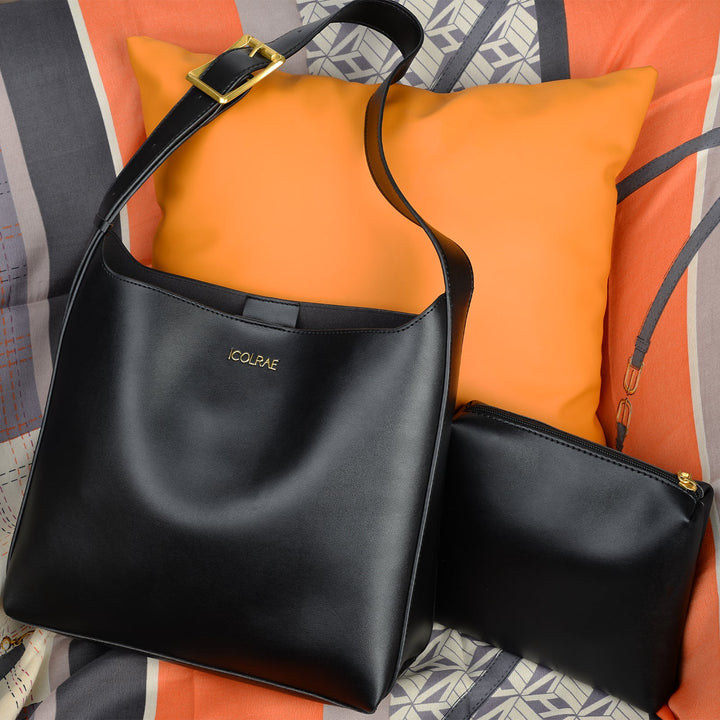 W&W Mode | Stilvolle Robuste Braune Geprägte Brusttasche