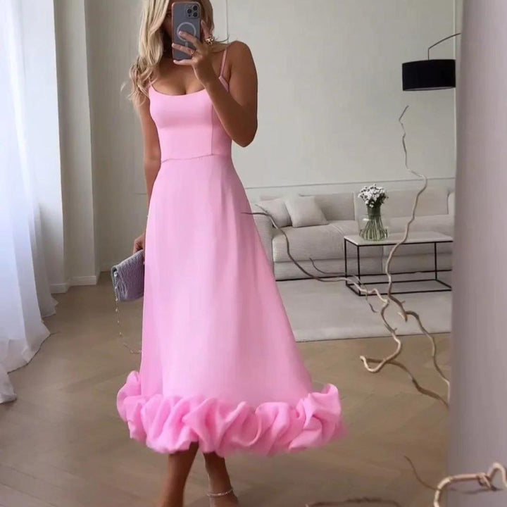 W&W Mode | Charmantes Midi-Dress mit Rüschen