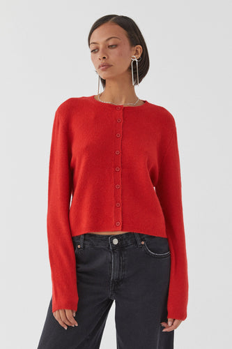 W&W Mode | Bunter Unifarbener Damen-Cardigan