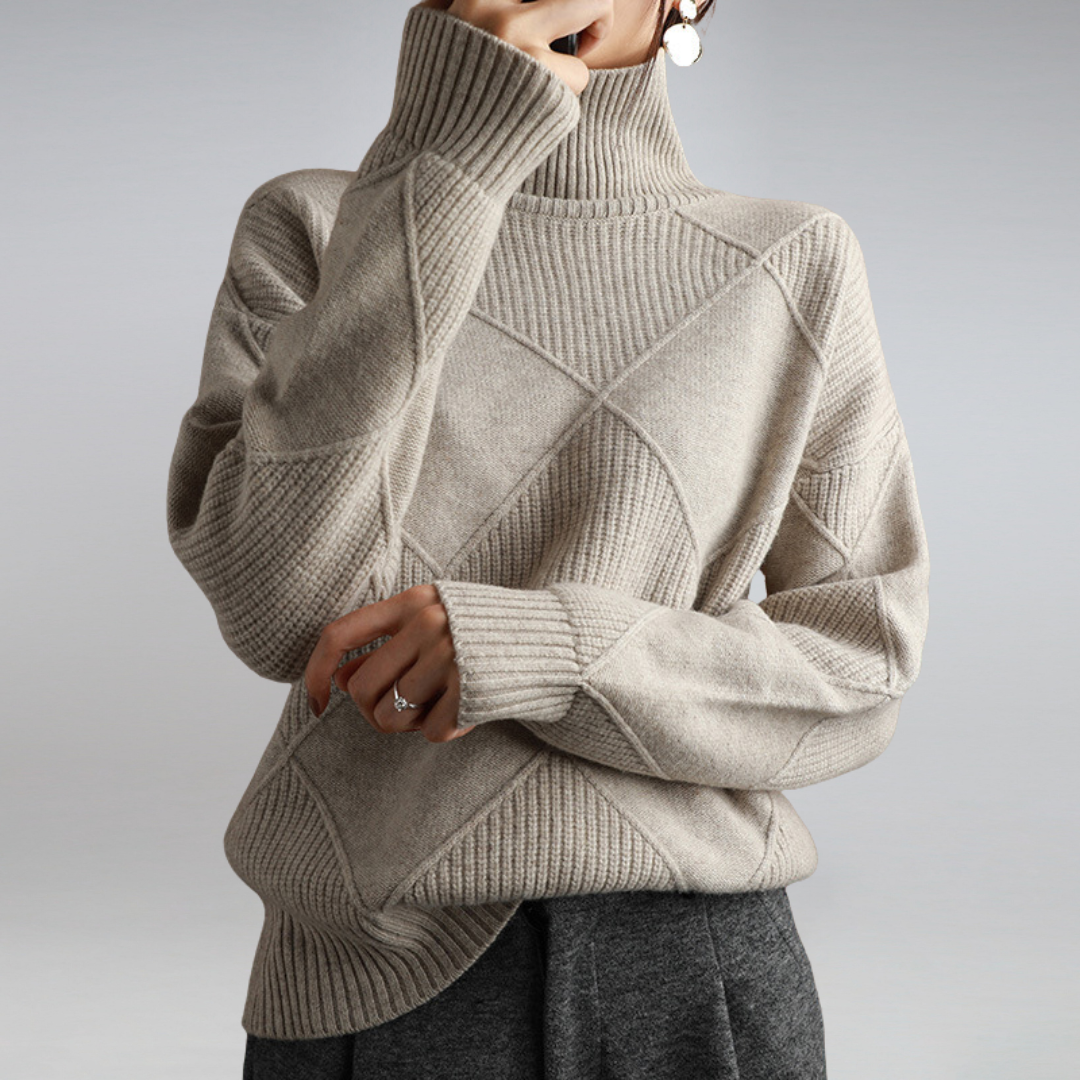 W&W Mode | Kaschmir Rollkragenpullover - Pullover mit luxuriösem Touch und atmungsaktiver Wärme