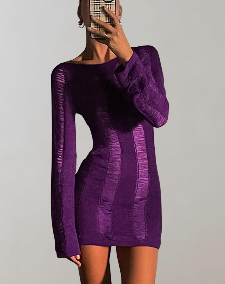 W&W Mode - Langärmeliges Minikleid