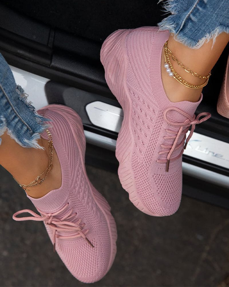 W&W Mode | Bunte Alltägliche Mesh Sneakers