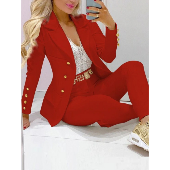 W&W Mode – Set aus Blazer und Hose mit großem Kragen