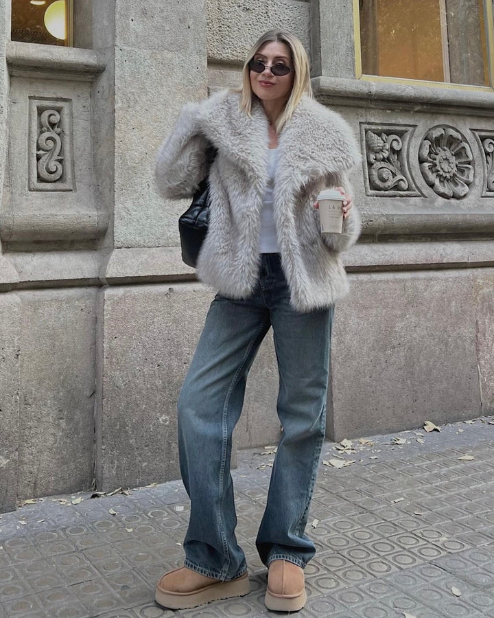 W&W Mode | Flauschige Pelzjacke Für Winter