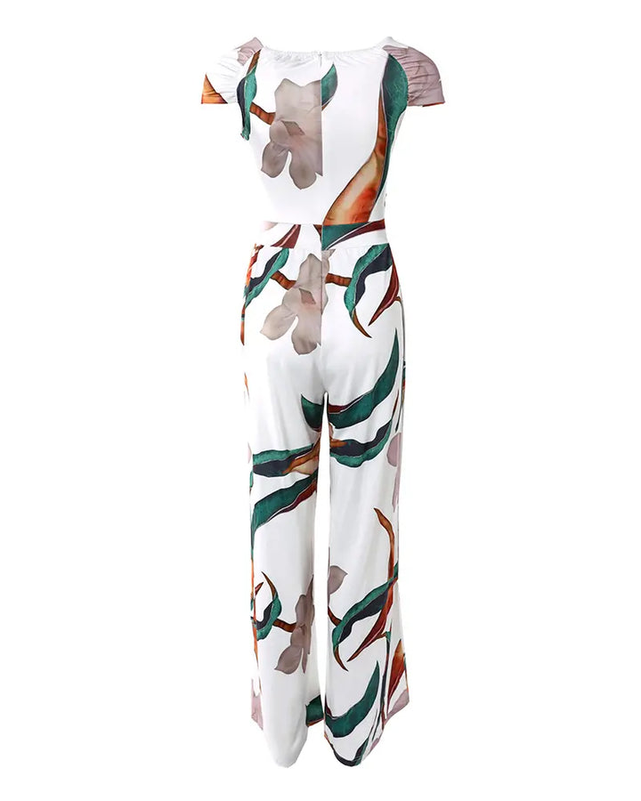 W&W Mode | Elegantes Jumpsuit Kleid mit Blumenmuster
