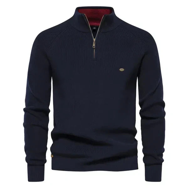 W&W Mode | Herrenpullover Aus Baumwolle Gestrickt