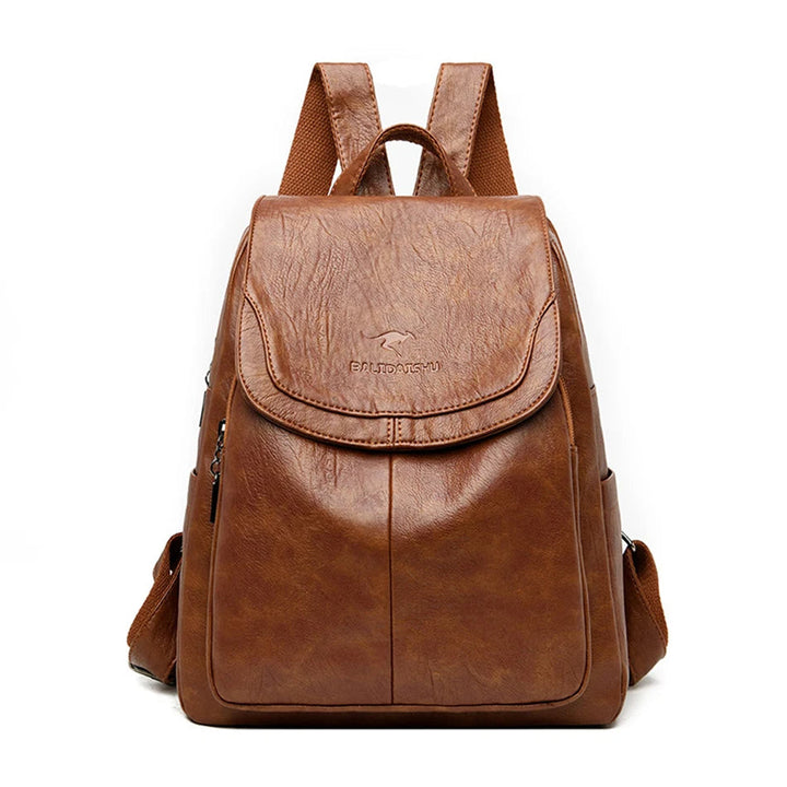 W&W Mode | Schicker Leder Rucksack Mit Diebstahlschutz Für Damen