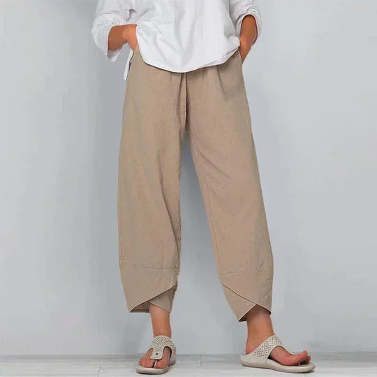 W&W Mode | Baumwoll Leinen Hose Für Damen