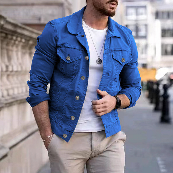 W&W Mode | Klassische, Gefärbte Jeansjacke