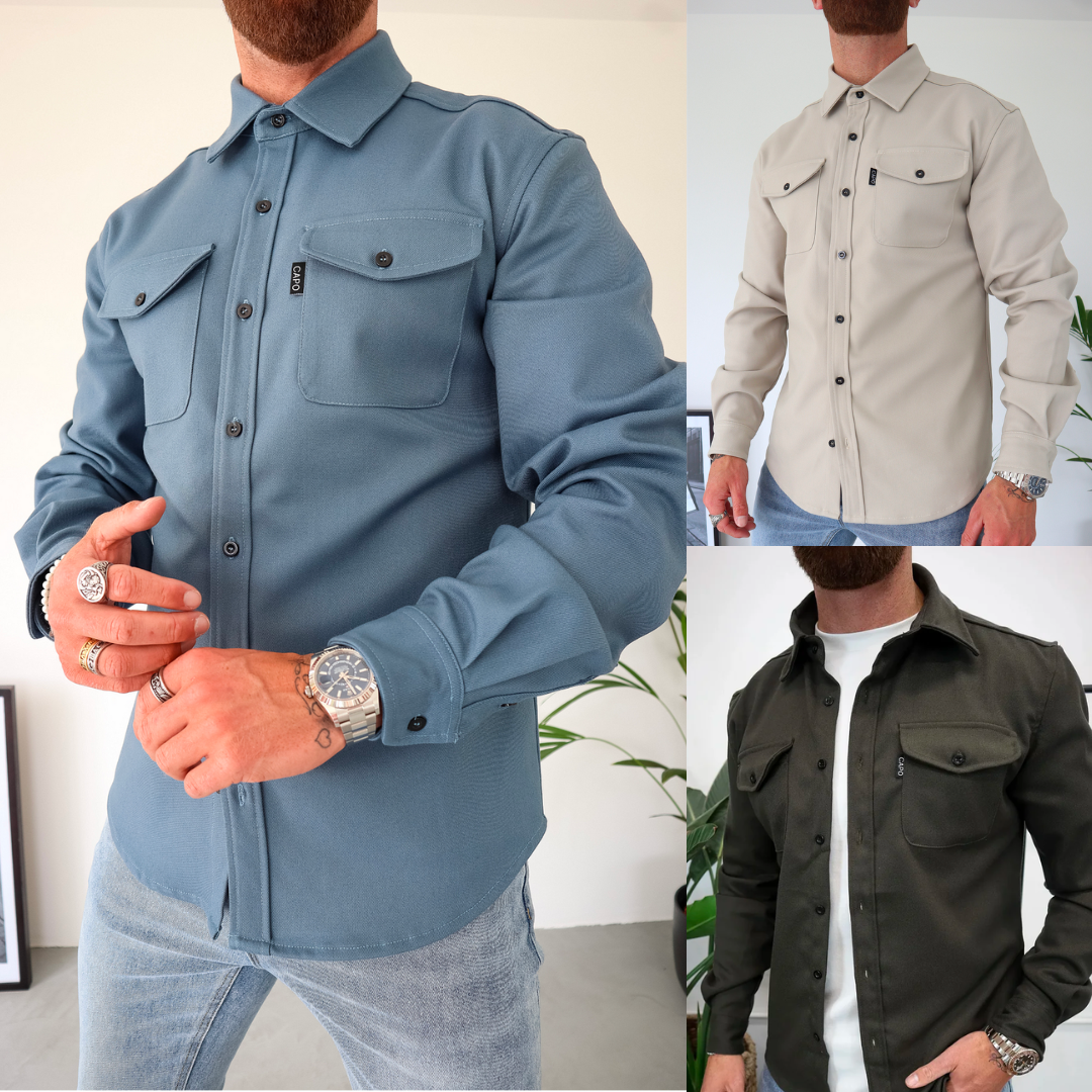 W&W Mode | Premium-Jacke mit Knopfverschluss für Herren | Stylische und bequeme Jacke