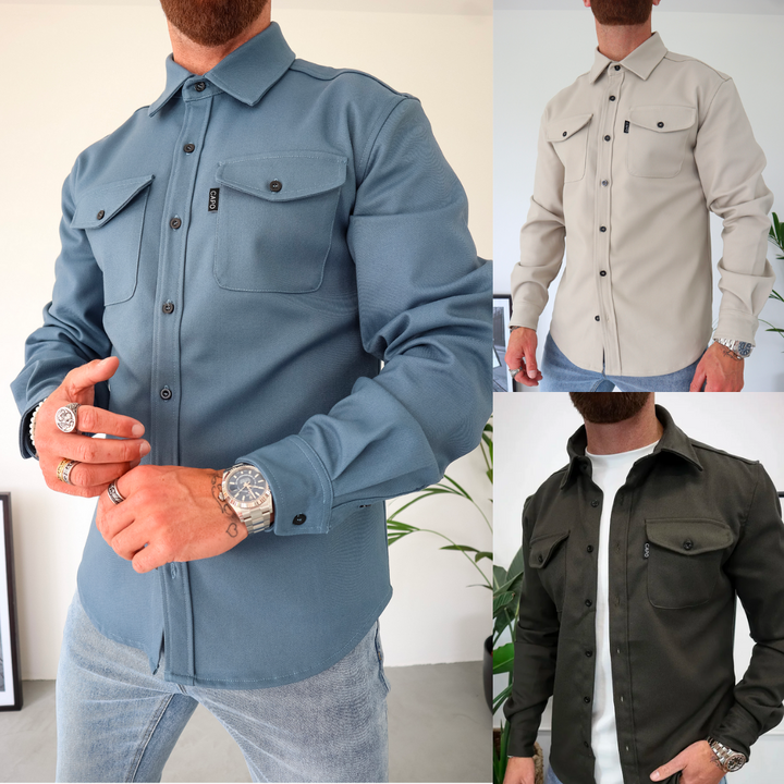 W&W Mode | Premium-Jacke mit Knopfverschluss für Herren | Stylische und bequeme Jacke