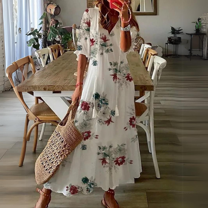 W&W Mode | Maxi Kleid Mit Blumenmuster
