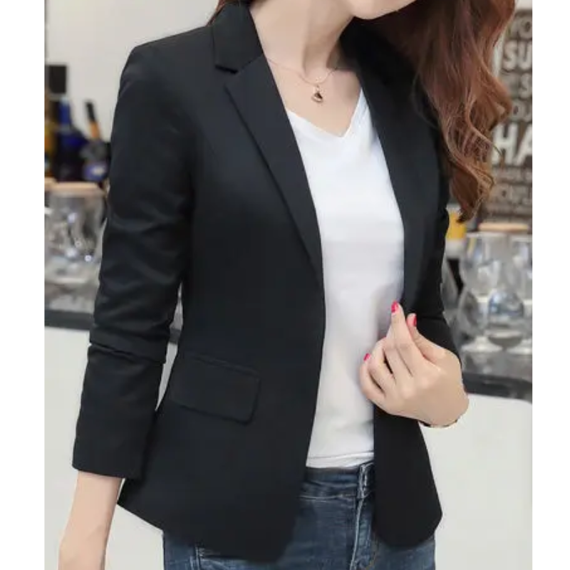 W&W Mode | Eleganter Damenblazer mit Langen Ärmeln Ideal für Die Arbeit