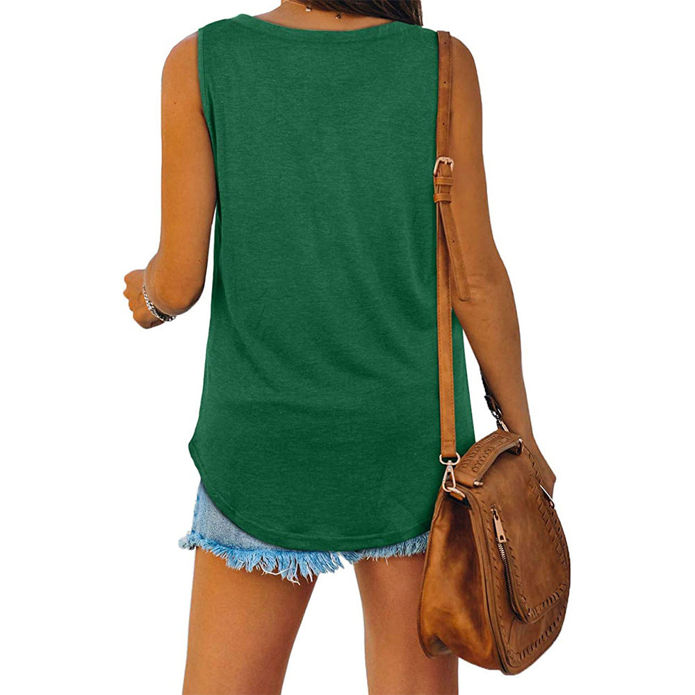 W&W Mode | Jersey Tank-Top mit V-Ausschnitt