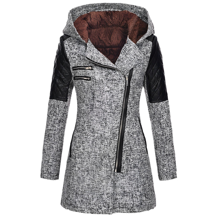 W&W Mode | Winterlicher Woll|Trenchcoat Mit Kapuze