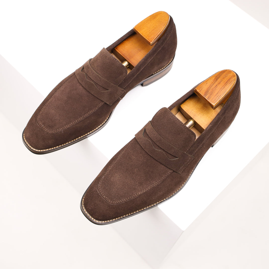 W&W Mode | Slip on Leder Penny Loafers Herrenschuhe