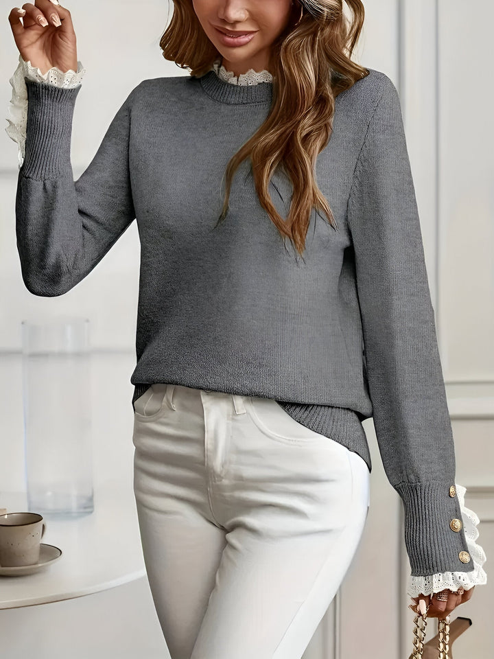 W&W Mode | Bequemer & Eleganter Pullover mit Knopfverschluss