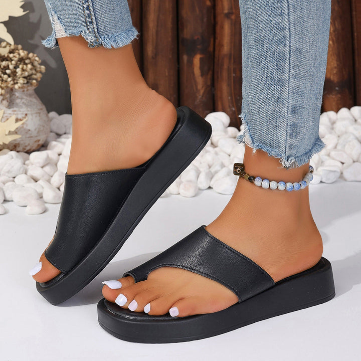 W&W Mode Sommer-Clip-Sandalen mit dicker Sohle