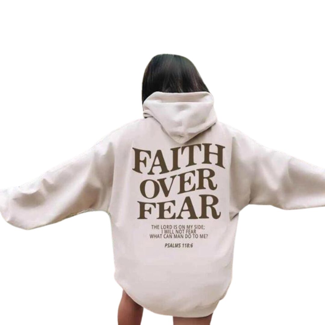 W&W Mode | "Faith Over Fear Pslams 118:6" Unisex-Kapuzenpulli