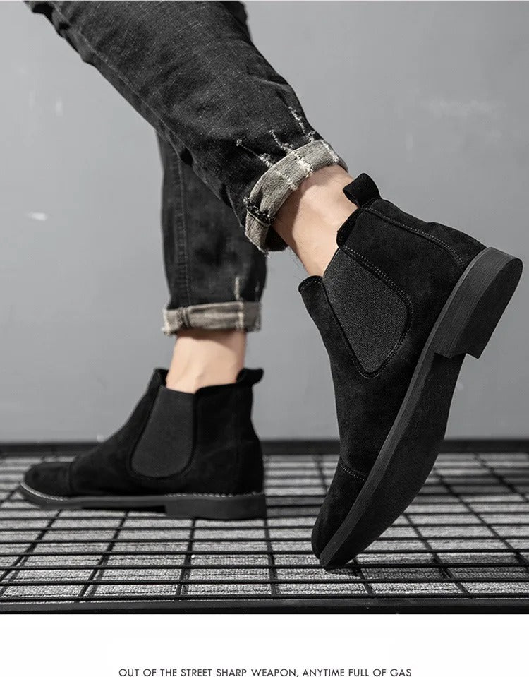 W&W Mode | Wildleder Chelsea Boots Für Herren Stilvoll & Nachhaltig