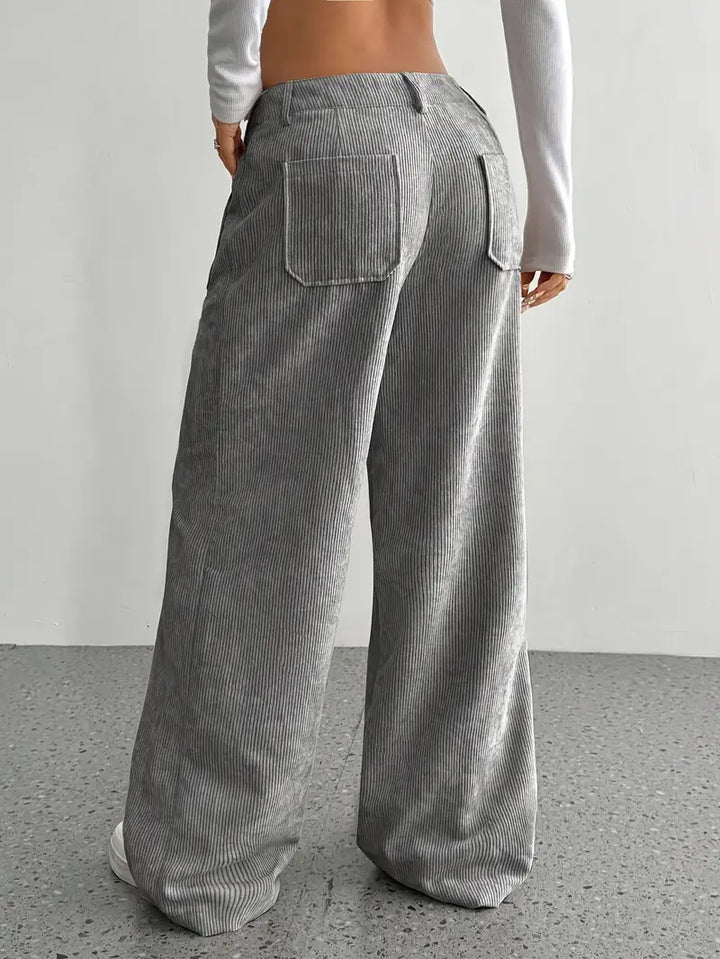 W&W Mode | Cordhose Mit Weitem Bein Für Frauen