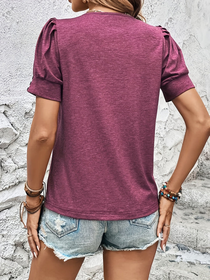 W&W Mode | Top mit kurzen Ärmeln und Rüschen – femininer Stil und Bequemlichkeit