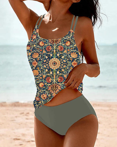 W&W Mode | Bedruckter Tankini Mit Doppelten Trägern