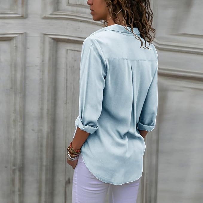 W&W Mode - Elegante Chiffonbluse für Frauen