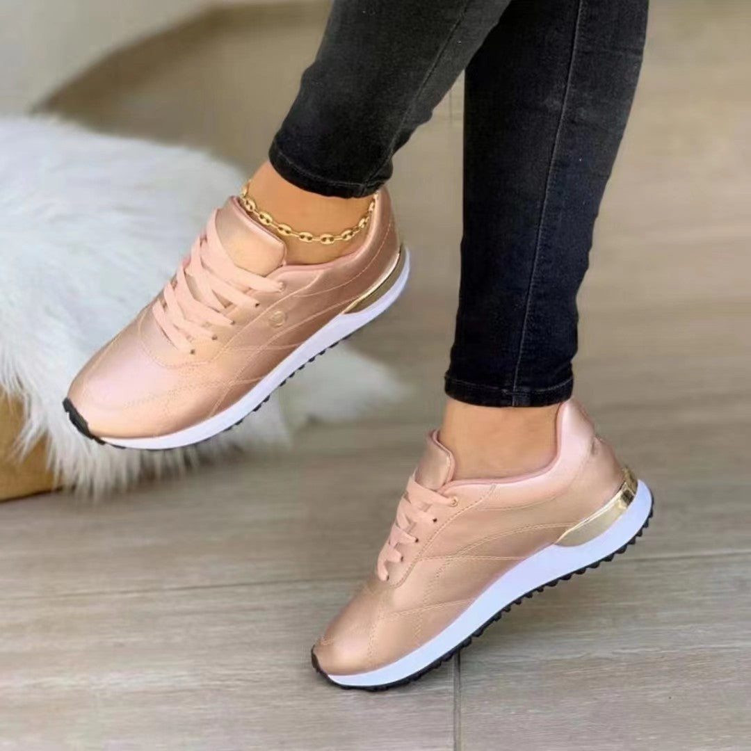 W&W Mode | Bequeme Leder Damen Sneakers
