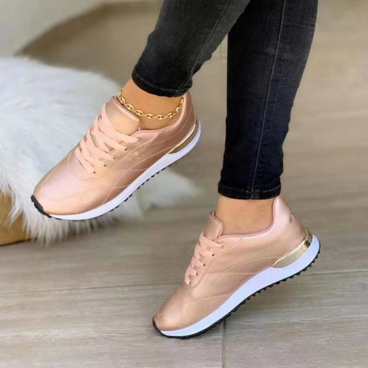 W&W Mode | Bequeme Leder Damen Sneakers