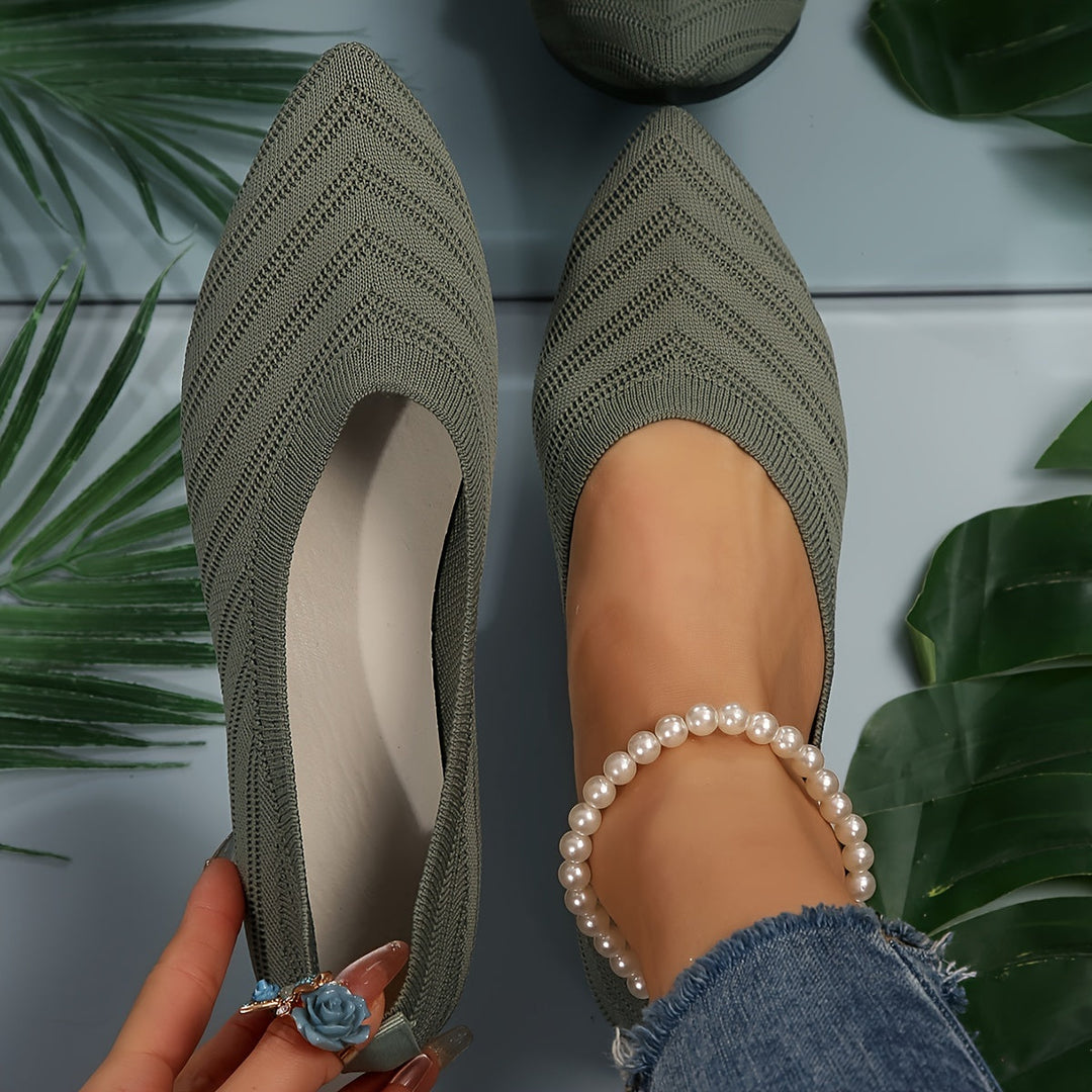 W&W Mode | Bequeme Rutschfeste Schuhe mit Spitzer Zehe und Atmungsaktivem Gestaltung