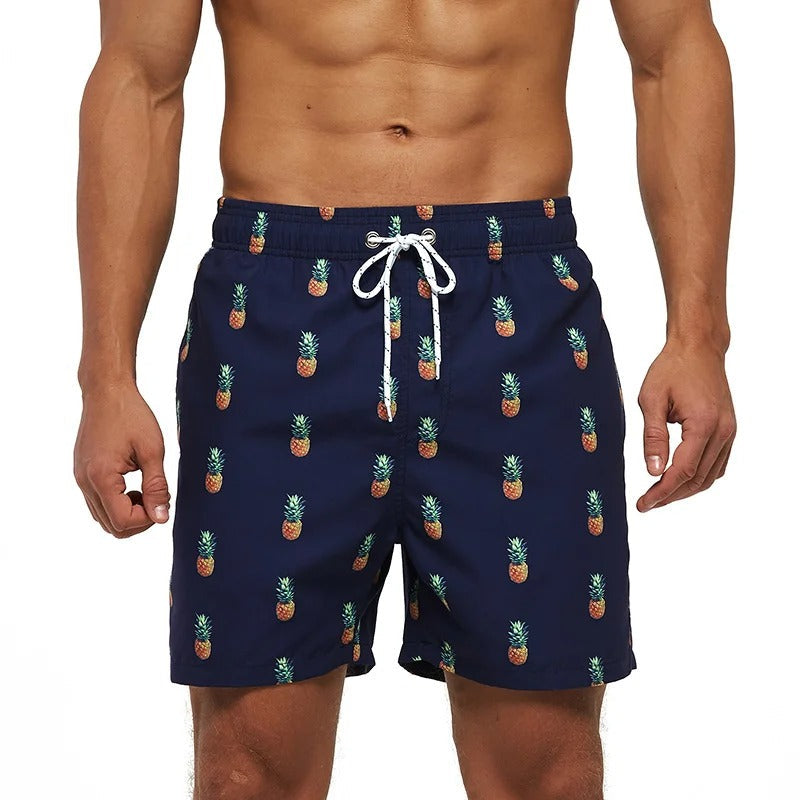 W&W Mode | Atmungsaktive Badeshorts mit Funky Print für Männer
