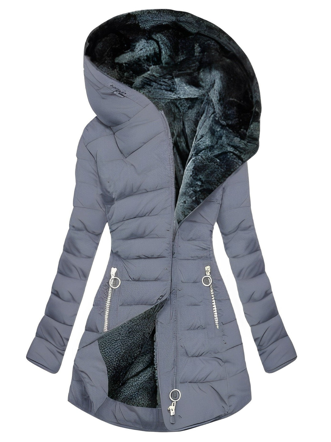 W&W Mode | Warme Plüschjacke Mit Reißverschluss