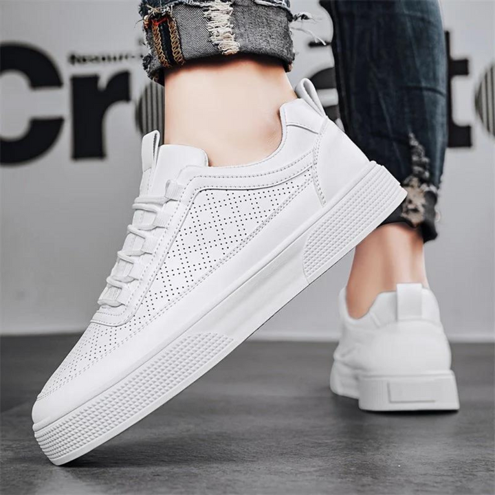 W&W Mode | Bequeme Lässig Weiße Herrenschuhe