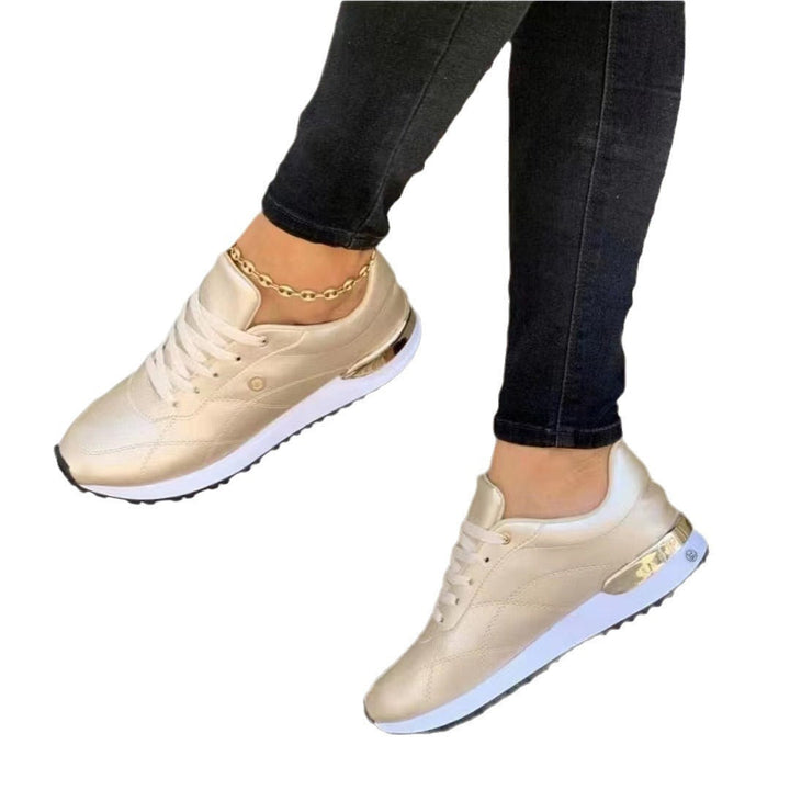 W&W Mode | Bequeme Leder Damen Sneakers