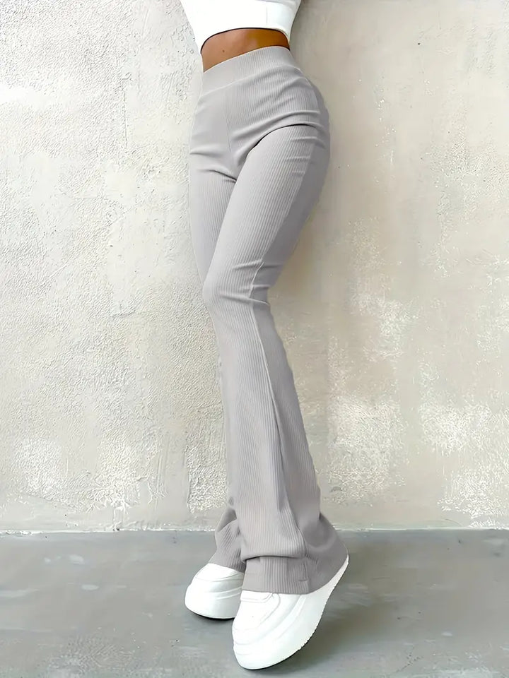 W&W Mode | Taille Ribcord Schlaghose - Trendy Damen Alltagshose