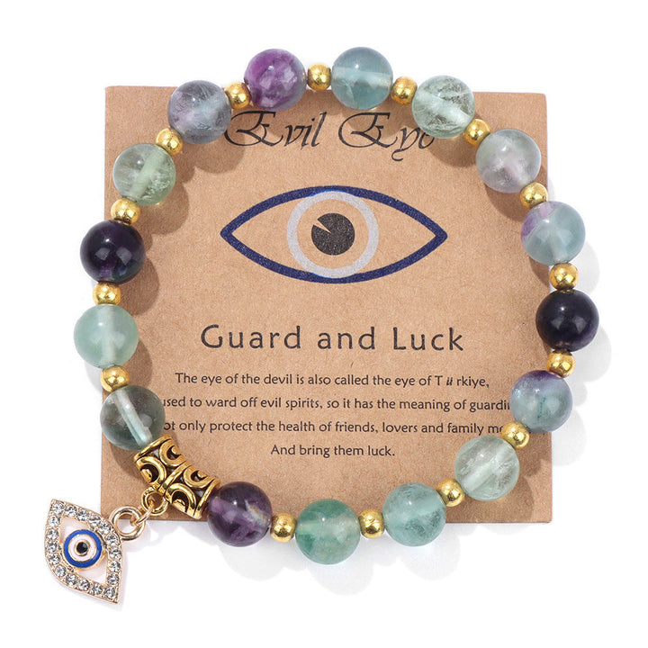 Perlenarmband mit Blatt-, Herz- und Sternmotiven