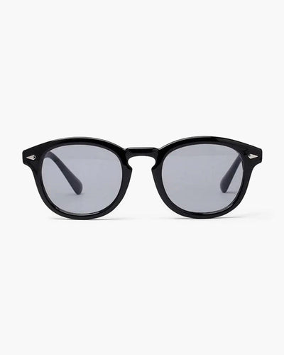 W&W Mode | Schwarzer Rahmen Runde Sonnenbrille Für Männer