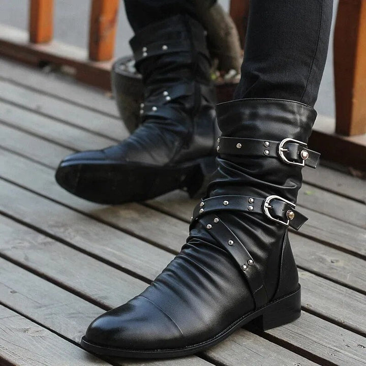 W&W Mode | Stiefel Aus Weinlese Leder