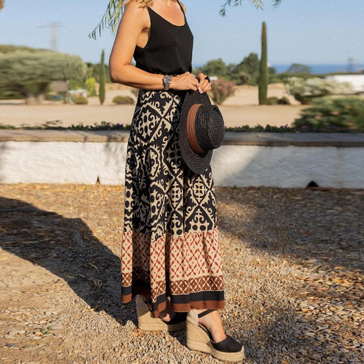 W&W Mode | Trendiger High Waist Rock Mit Geometrischem Muster