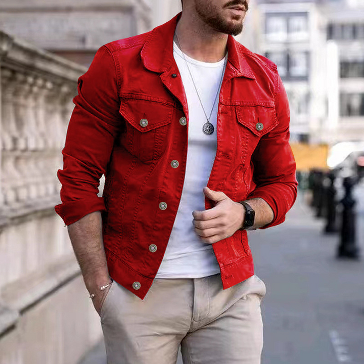 W&W Mode | Klassische, Gefärbte Jeansjacke