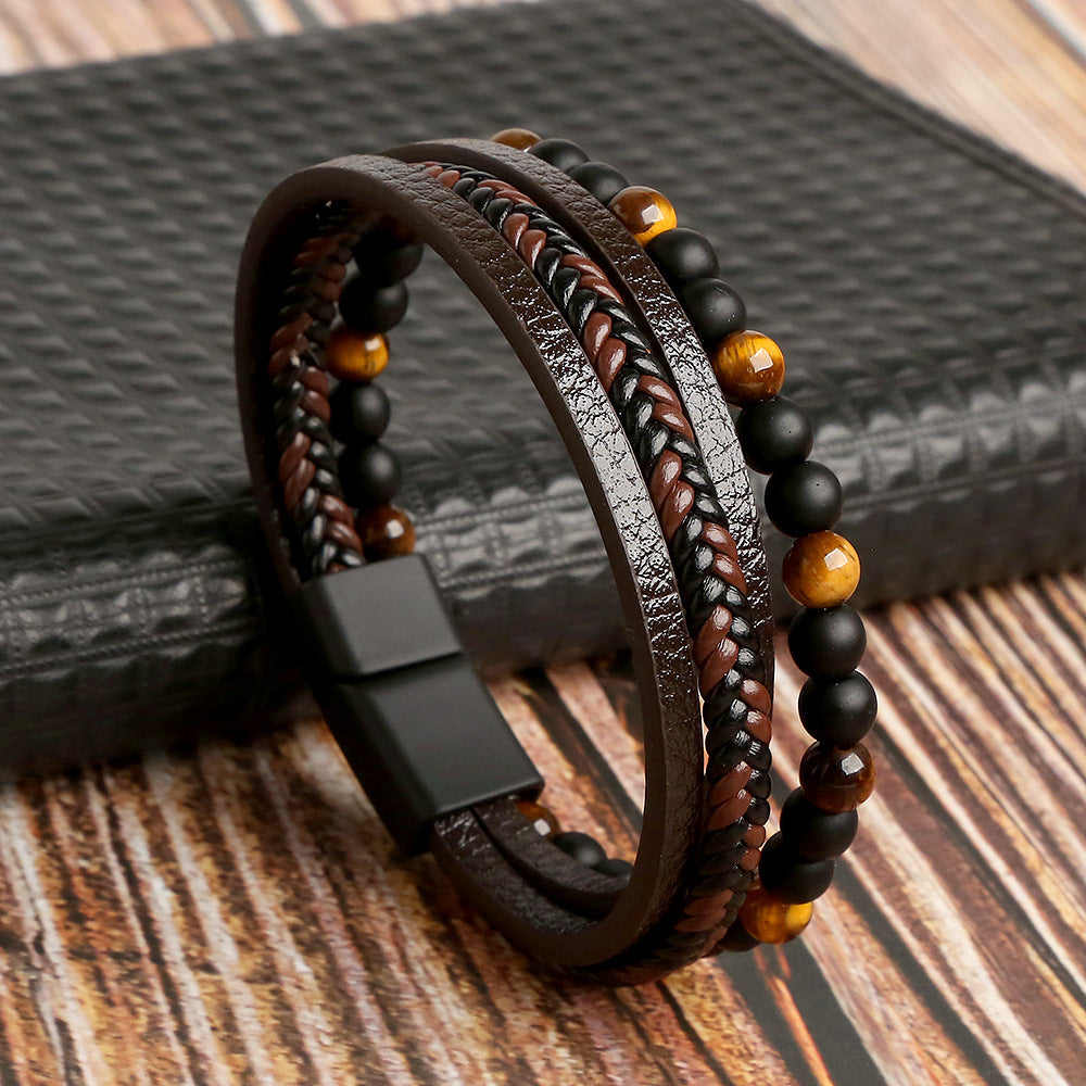 W&W Mode | Stilvolles Lederarmband Satz Für Herren