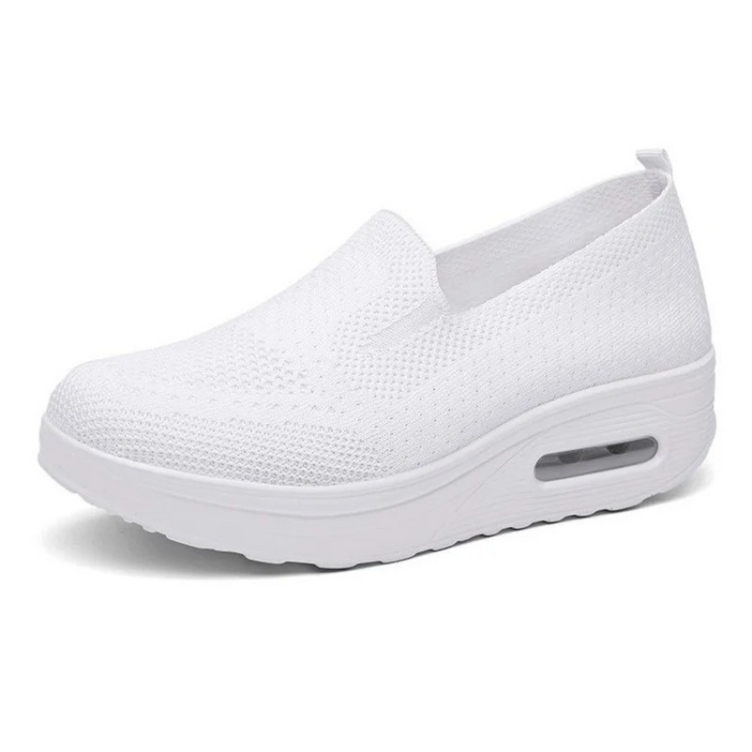 W&W Mode – Luftgepolsterte, atmungsaktive, einfarbige Damen-Slipper