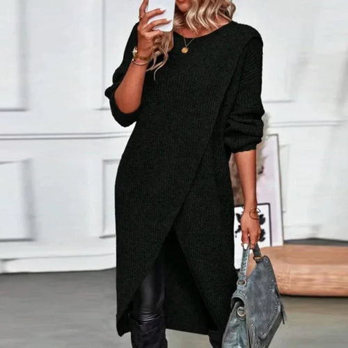 W&W Mode - Frauen Pullover Kleid