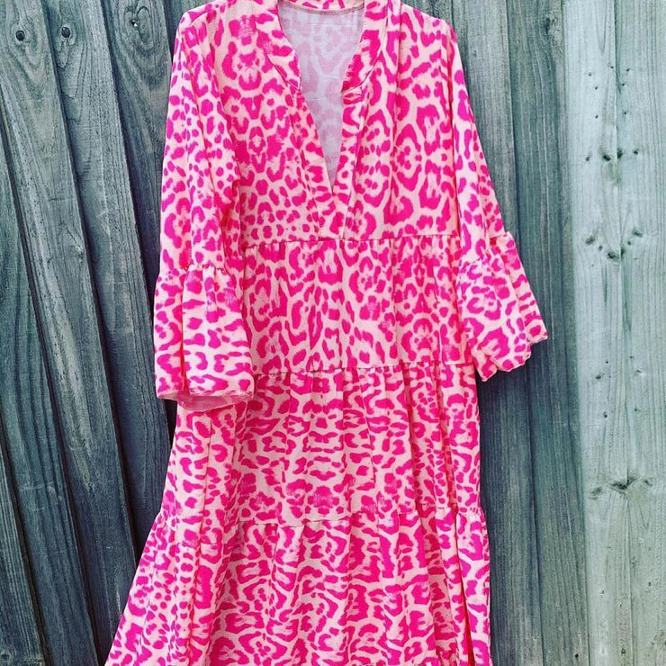 W&W Mode | Stylisches Sommerkleid mit Leopardenmuster